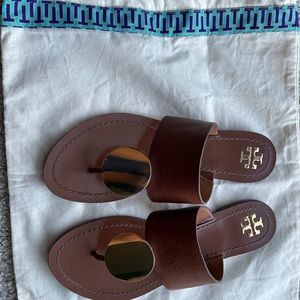 Tory Burch Patos Gold Disc Sandals